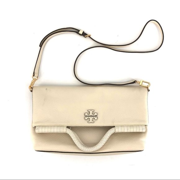 Tory Burch Handbags - Tory Burch Cream Leather Satchel/Top Handle Bag | New With Tags